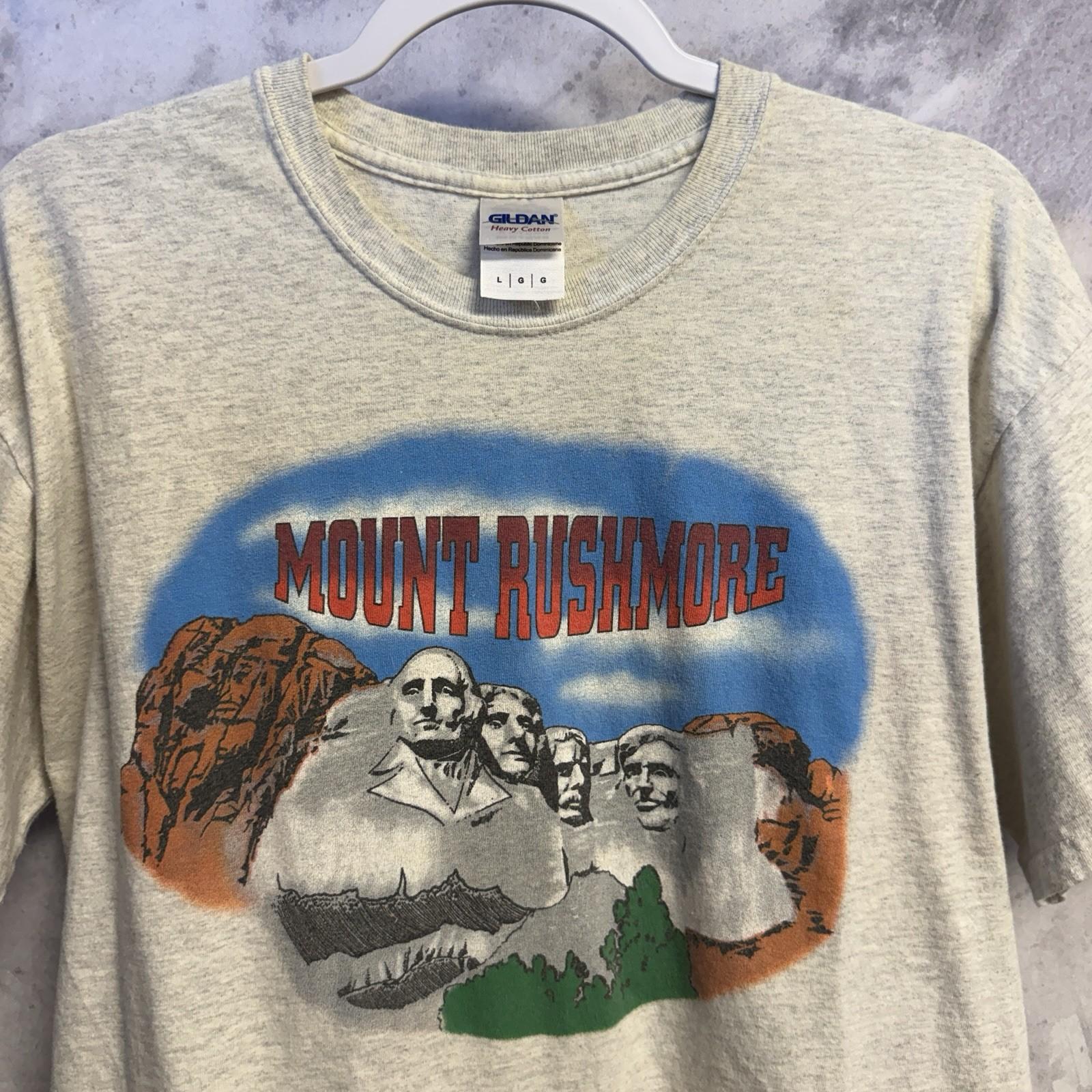Vintage Behind Mount Rushmore Funny T Shirt Mens Large Parody Travel Tourist XXXXL