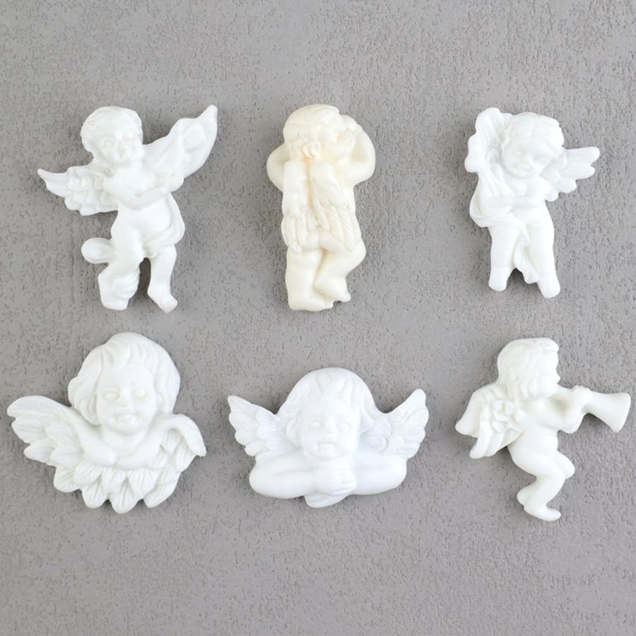 Hot Sale Fancy Statues Flatback Resin Angel Figurine Charms for Diy Decoration