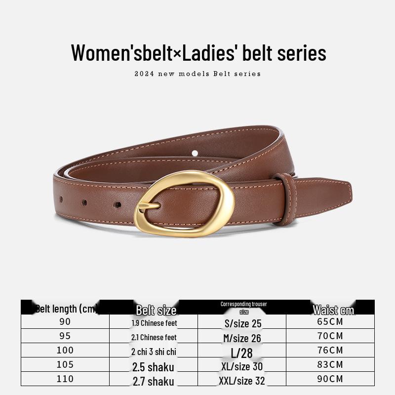

Women s Versatile Leather Pin Buckle Belt for Jeans, Dresses, Sweaters, and Suits 110 cm
