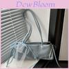 Street Style Pu Large Capacity Shoulder Bag With Zipper Closure For Daily Use