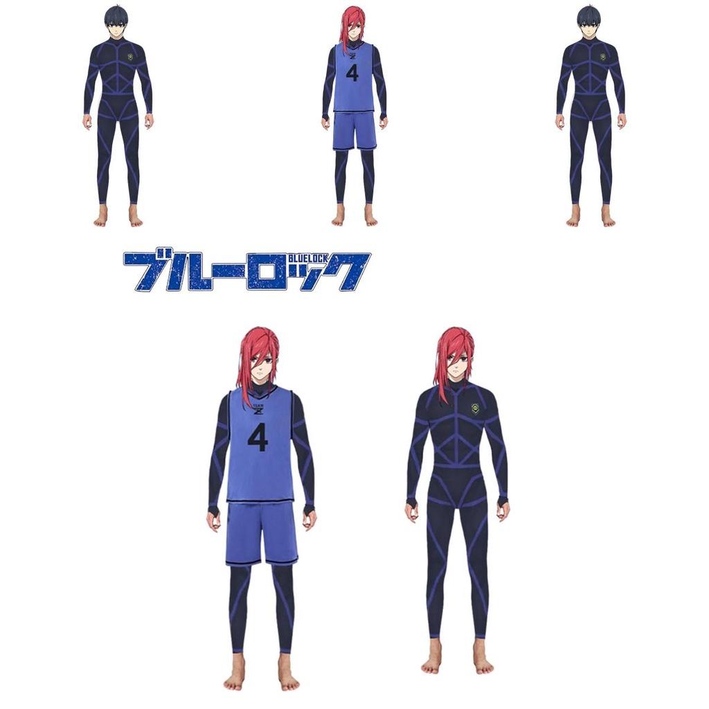 Stylish Isagi Yoichi Training Uniform Blue Lock Jumpsuit Costume For Cospaly