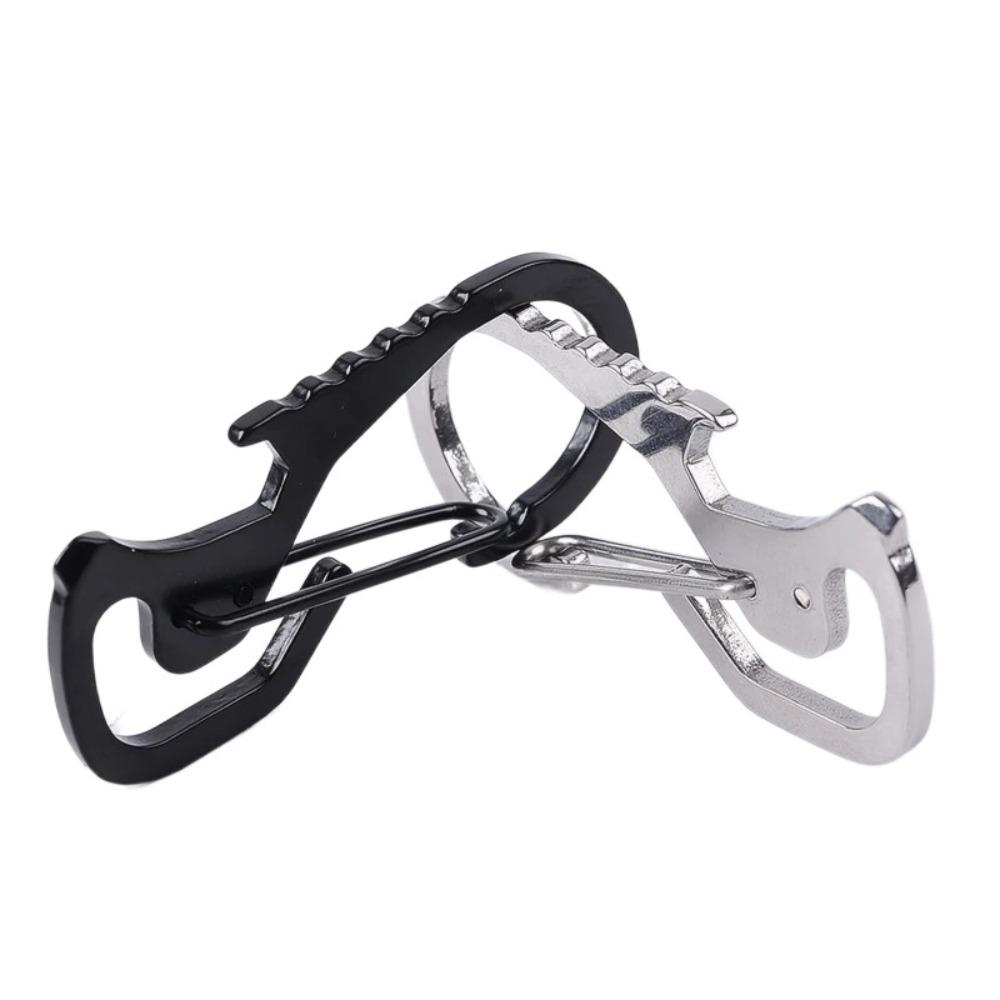 Screwdriver Multifunctional Carabiner Bottle Opener Mountaineering Buckle Outdoor Keychain  Outdoor