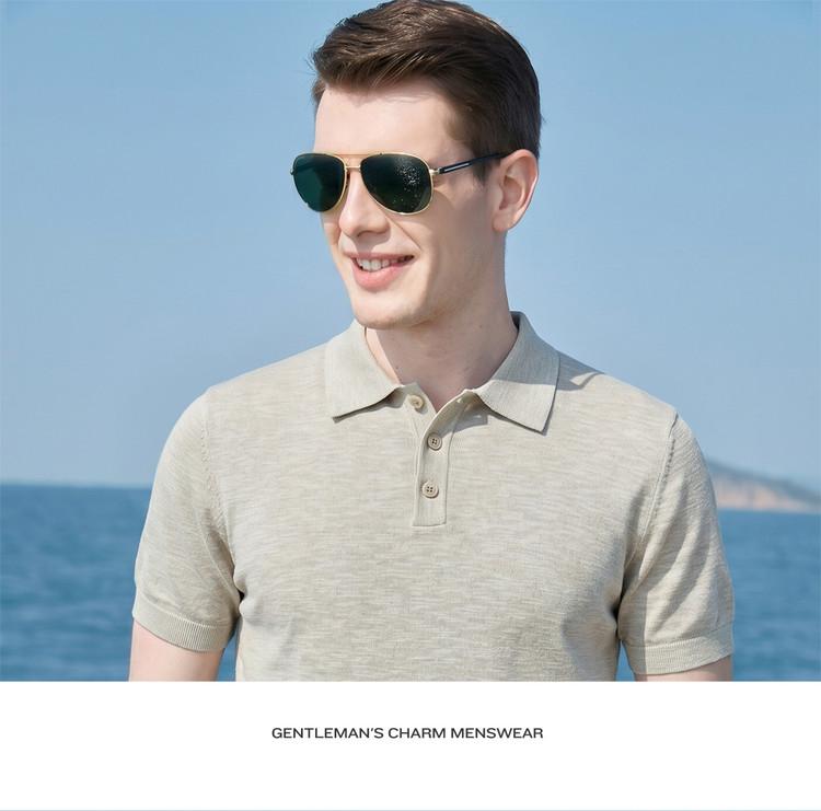 Men's Summer Knitted Casual Short-Sleeved T-Shirt