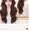 Women's Natural Long Full Cap Wig with Realistic Large Waves and Seamless Middle Part Bangs