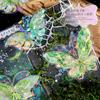 1pack/20pcs Vintage Ice Crystal Butterfly Sticker Pack for Hand Account and Scrapbook Decoration