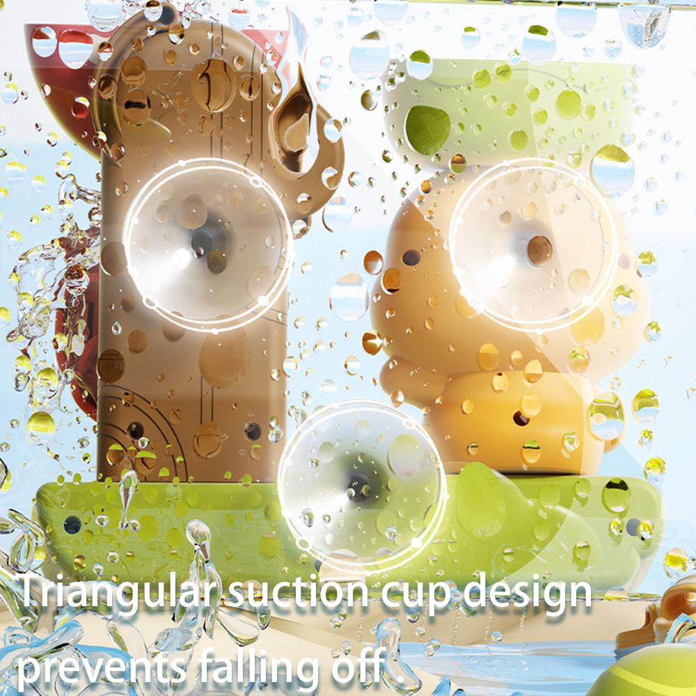 Kids Bath Toys Cute Duck Spinning Shower Spray Set with Non-Slip Suction Cup for Baby Bathtub Water Play Fun Interactive Bathing