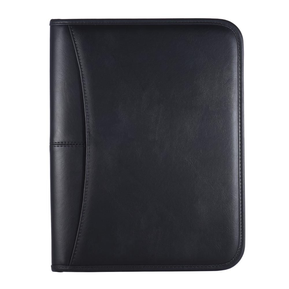 Cartellina Portadocumenti Portfolio Padfolio Multifunzionale Professionale per Business Chiusura a Zip in Pelle PU con Porta Carte Formato A4