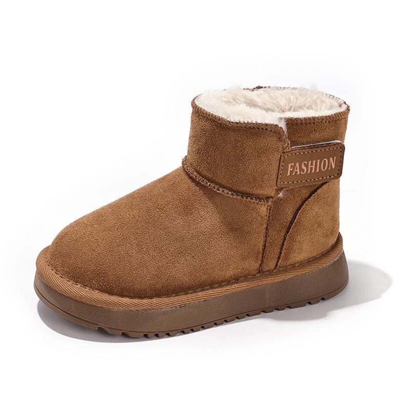 Winter Non-Slip Snow Boots for Kids - Velvet-Lined Warm Outdoor Footwear for Boys and Girls