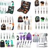 8-11pcs Hand Tool Starter Kit with Garden Bag or Box, Garden Tool Set, Heavy Duty Gardening Work Set with Ergonomic Handle, Gardening Tools Gift