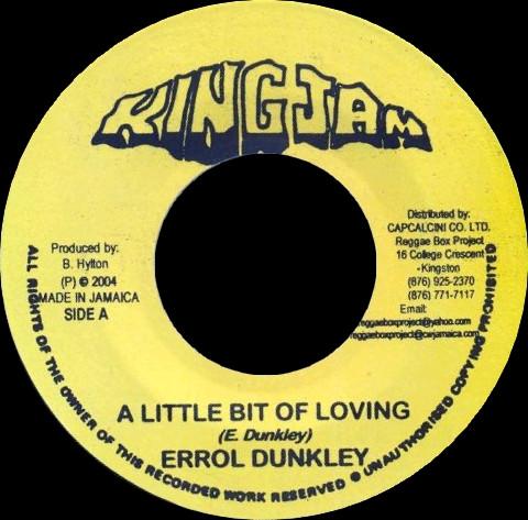 

7inch Record ERROL DUNKLEY KING JAM BAND A Little Bit Of Loving Africa Rid NONE King Jam 2004 Jamaica Reggae Ska Dub Used