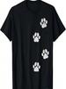 Pfotenabdruck Hund Katze Haustierliebhaber T-Shirt