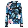 Women's Lightweight Zip-Up Hoodie with Hood and Pockets Hawaiian Print Long Sleeve Sun Protection Jacket for Outdoor Activities