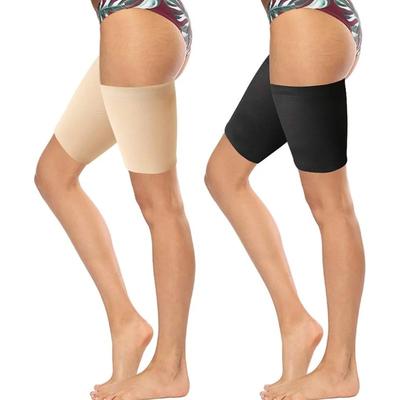 1 Paire Genouillère en Nylon Élastique Anti-Frottement Manchon de Compression pour Cuisse Unisexe Bandes Supérieures de Jambe Antidérapantes Support pour le Sport