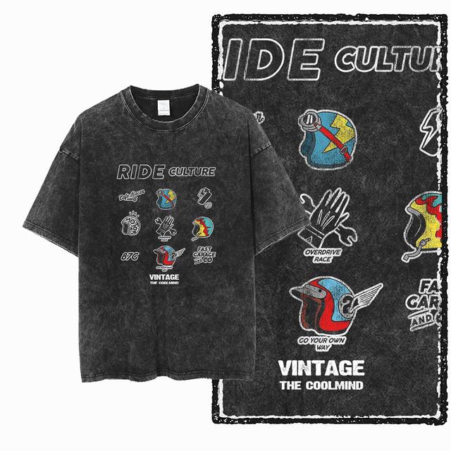 THE COOLMIND YM MOTOR CYCLE THEME Cotton T-Shirt XL