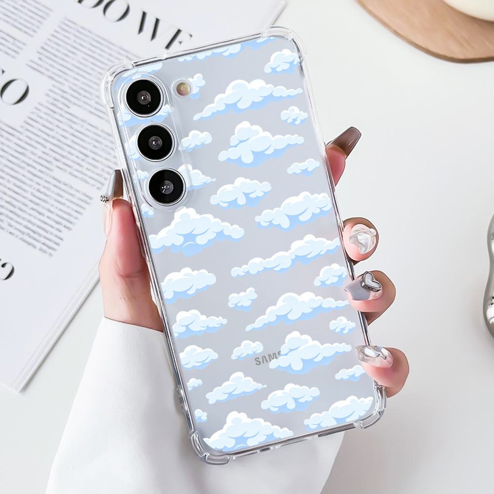 Samsung Galaxy S24 Ultra Case Airbag TPU Painted Butterfly Flowers - Perfect Fit