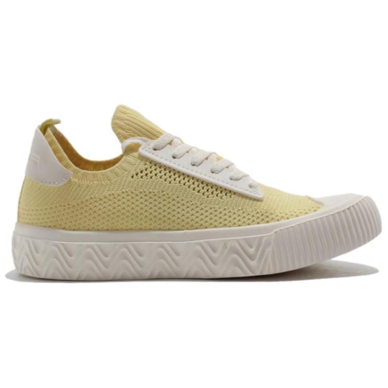 Anta Cushioning Wear-Resistant Low-Top Skateboard Shoes Women's Yellow Sneakers