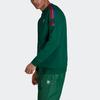 Adidas Originals Sweatshirts Men's Green Crew Neck Moderate Regular (Unisex) Sweatshirts GF0224