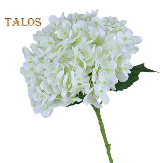 

Искусственный цветок Real Touch, украшение для дома, реквизит для фотосессии, креативный искусственный шелковый стебель гортензии, домашний декор белый