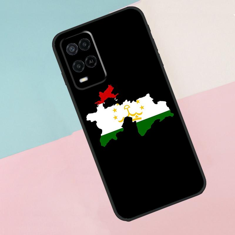 Tajikistan Flag For Oppo A16 A76 A96 A15 A80 A60 A40 A94 A54 A98 A78 A18 A38 A58 A17 A77 A74 A57S Phone Case