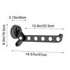 Folding Suction Cup Clothes Hanger Plastic Wall Mounted Clothes Storage Organizer