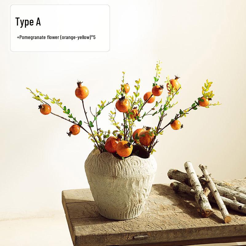 Retro Wabi-Sabi Stil Blumenvase für Wohnzimmerdekoration