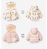 Herbst/Winter Oberbekleidung für Kleinkinder: Baumwoll-Daunenjacke im Ohren-Stil & Lammwolle im trendigen koreanischen Design für Jungen & Mädchen.