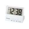 MAG (Mag) Alarm Clock, Table Clock, Digital, Small, Electronic Sound, Alarm, Snooze, Light, White, Clear Time T-762 WH-Z, Noah Precision