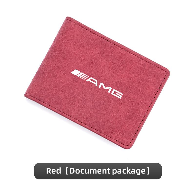 

Car Suede Driver License Holder ID Card Bag Tire Valve Cap For Mercedes Benz AMG W204 W205 W203 W211 W212 W213 W201 W210 W124