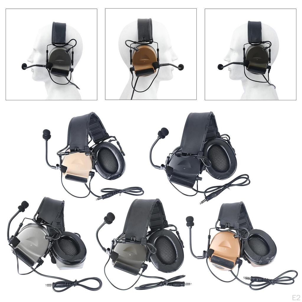Headset Padded Electronic Communication Headphone for Hunting
