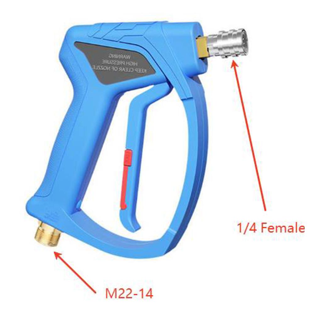 Idropulitrice-Pistola ad Alta Pressione 4000 PSI, Filettatura M22-14 Connettore Rapido Femmina da 1/4 di pollice Con Connettore da 3/8 di pollice Per Pulizia Automobilistica