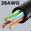 COMNEN Cat6/Cat6a 24 Pack Slim Cat6a Ethernet Patch Cable 10G Support Cat 6 Patch Cable for Patch Panel to Switch Flexiable