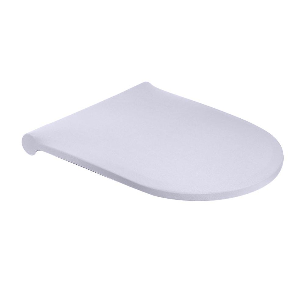 Soft Toilet Lid Cover Dustproof Solid Color Toilet Lid Protective Sleeves Washable Wear Resistant Stretch Toilet Seat Cover