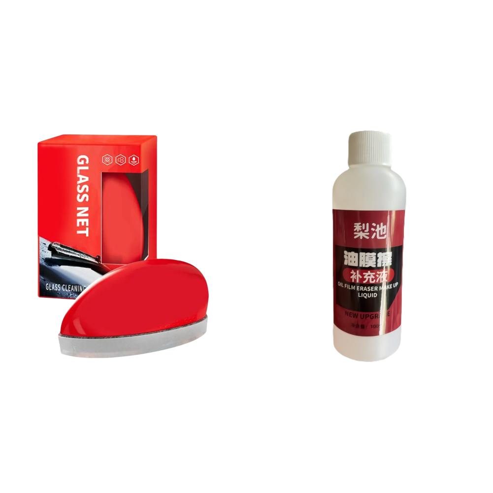 Auto-Windschutzscheibenreiniger, entfernt Schmutz, Ölfilm-Entferner, Autoglas-Schwamm, Reinigungsbürste, leistungsstarke Ölfilm-Fleckenentfernung auf der Windschutzscheibe