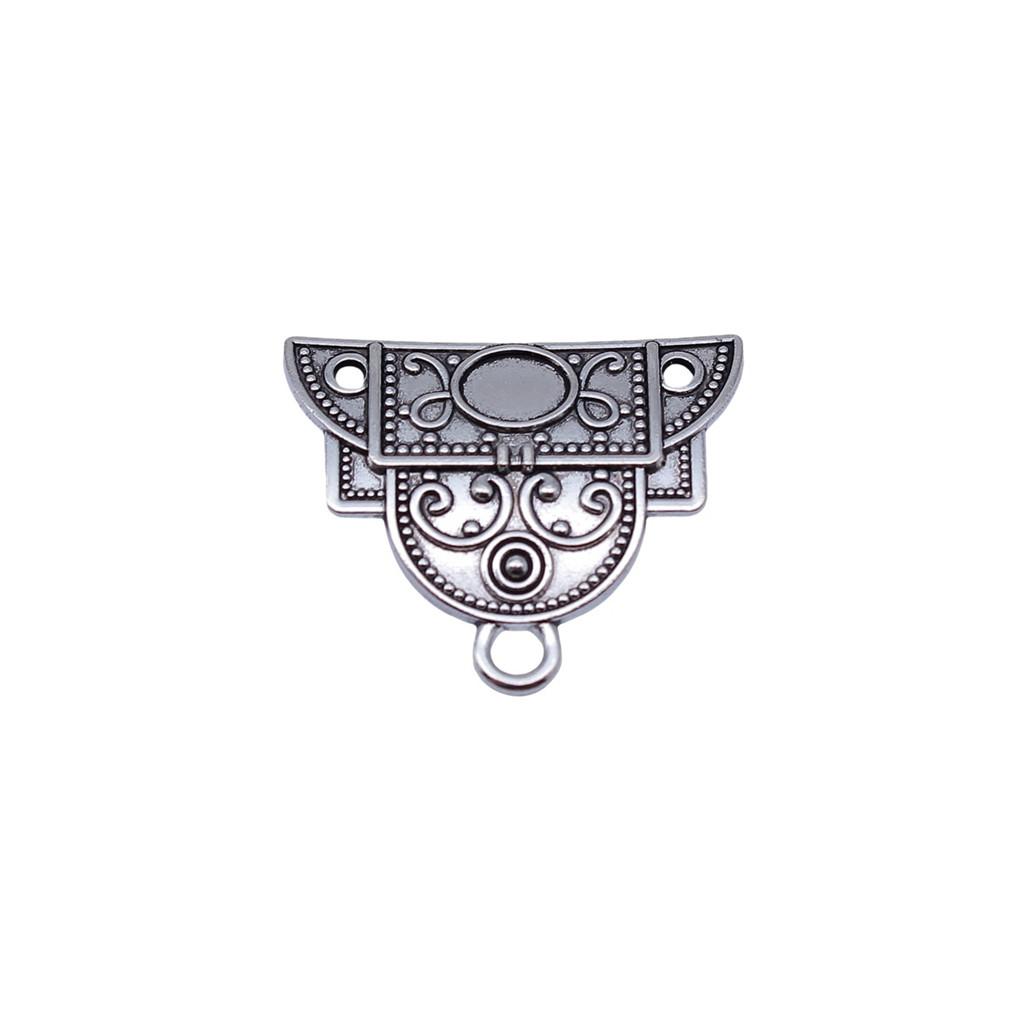 Chinese Pavilion Charm Connectors Character Animal Ethnic Style Findings For DIY Jewelry