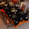Halloween Tablecloth Decorative Cover Party Table Setting Pumpkin Spider Theme Festive Background