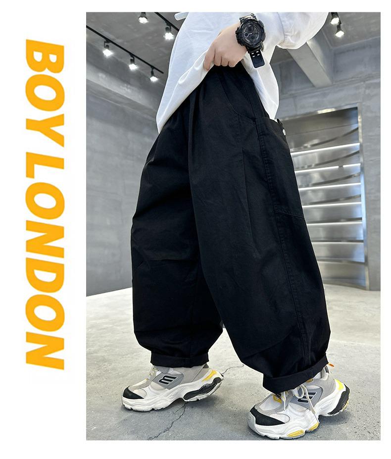 2025 Jungen Casual Weitbeinige Cargohose für Frühling und Herbst