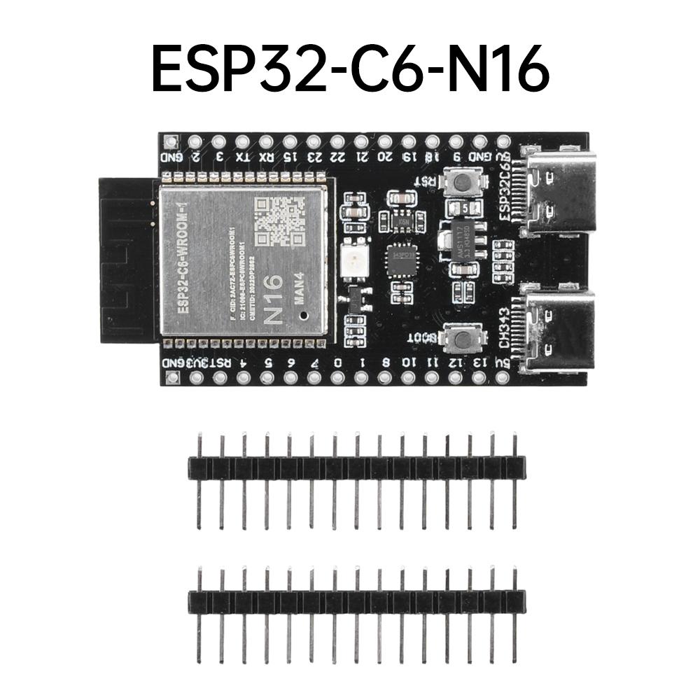 ESP32 C6 Development Board WiFi Bluetooth Module for Arduino Internet of Things ESP32-C6-WROOM-1 TYPE-C 4MB 8MB 16MB Flash