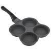 NonStick Aluminum 4Hole Pancake Omelet Eggs Pan Frying Pot Breakfast Maker Kitchen Utensil