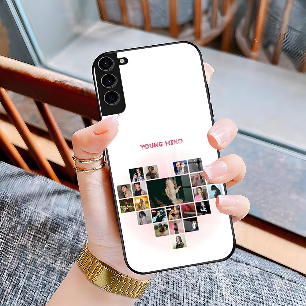 Singer Y-Young Miko Phone Case For Samsung A25 A13 A33 5G A54 A36 A35 A56 A52 A14 Shockproof Glass Cover