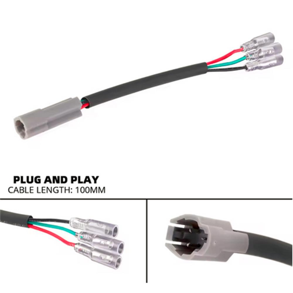 3 Pin License Plate Light Connector For Yamaha T7