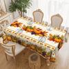 Autumn Table Pumpkin Corn Harvest Printed Tablecloth, To Create A Warm Pastoral Round And Rectangular Tablecloth.
