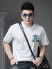 Ozhouzhan Men's High End Bear Print Short Sleeve T-shirt 2025 New Summer Trendy All-Match Half Sleeve Top Clothes