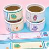 60Pcs/Roll Cartoon Labels Sticker Writable Tag Sticker Portable Name Sticker