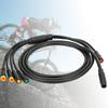 1 für 5 Integriertes Fahrradkabel mit Lichtfunktion für E-Bike Wasserdichter Controller