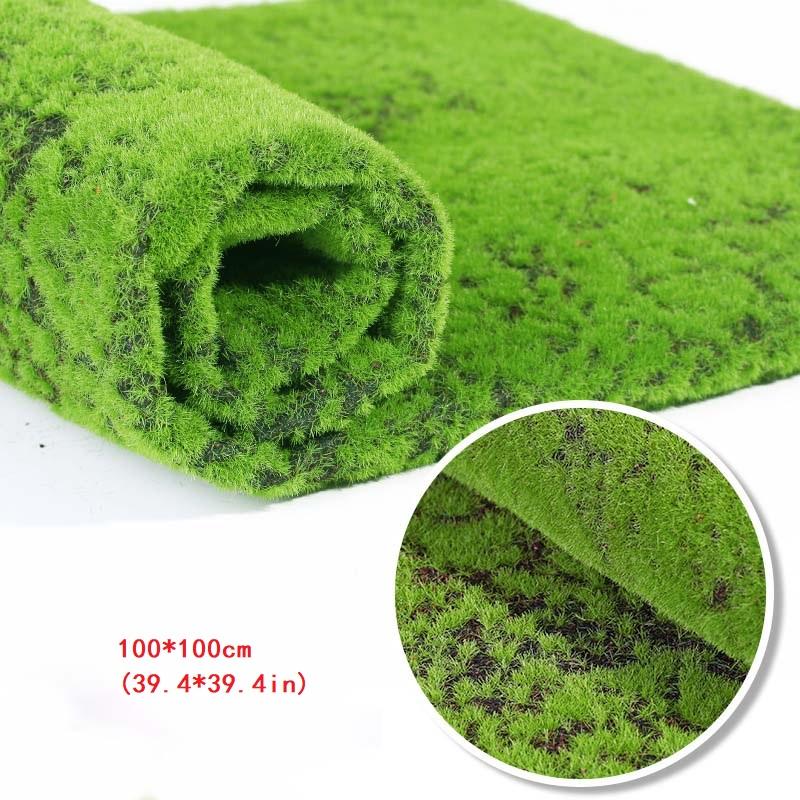 Artificial Plants Turf Moss Carpet Wall Turf Fake Green Grass Mat Decor For Home Floor Wedding Outdoor Garden Micro Landscape