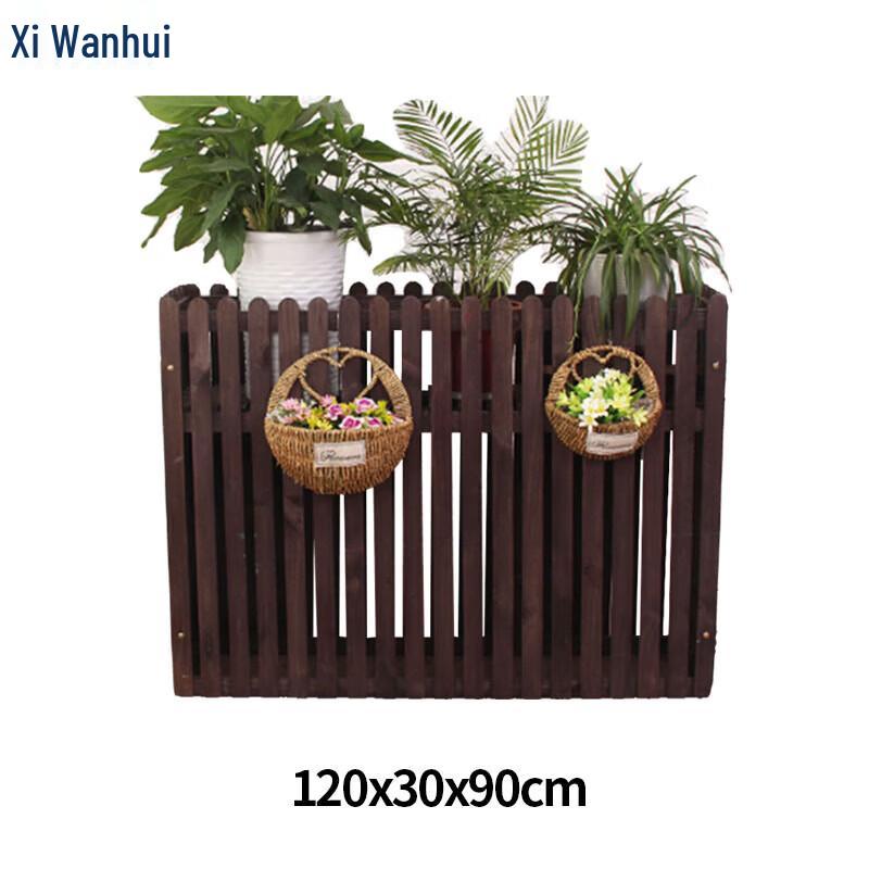 Xiwanhui Outdoor Anti-Corrosion Wood Partition Flower Box with Fence