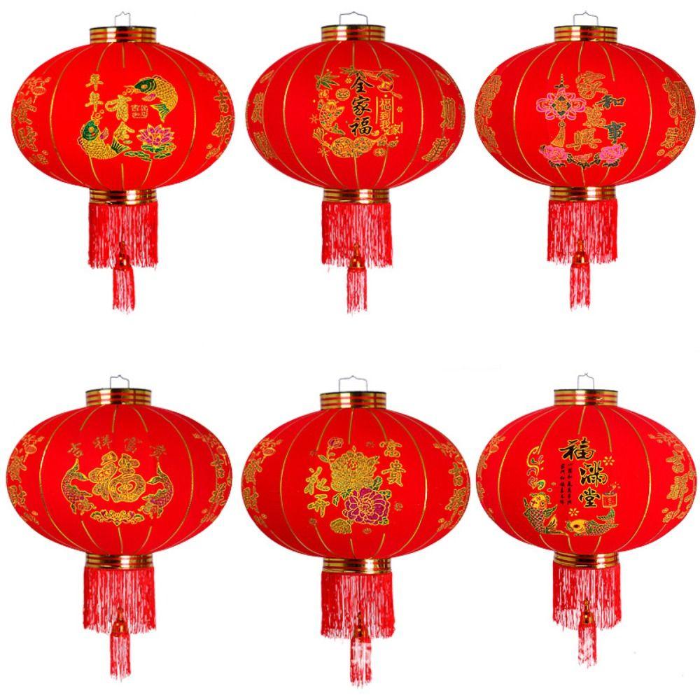with Tassel Year of the Horse Lantern Red Chinese New Year Lantern  for Spring Festival Decoration
