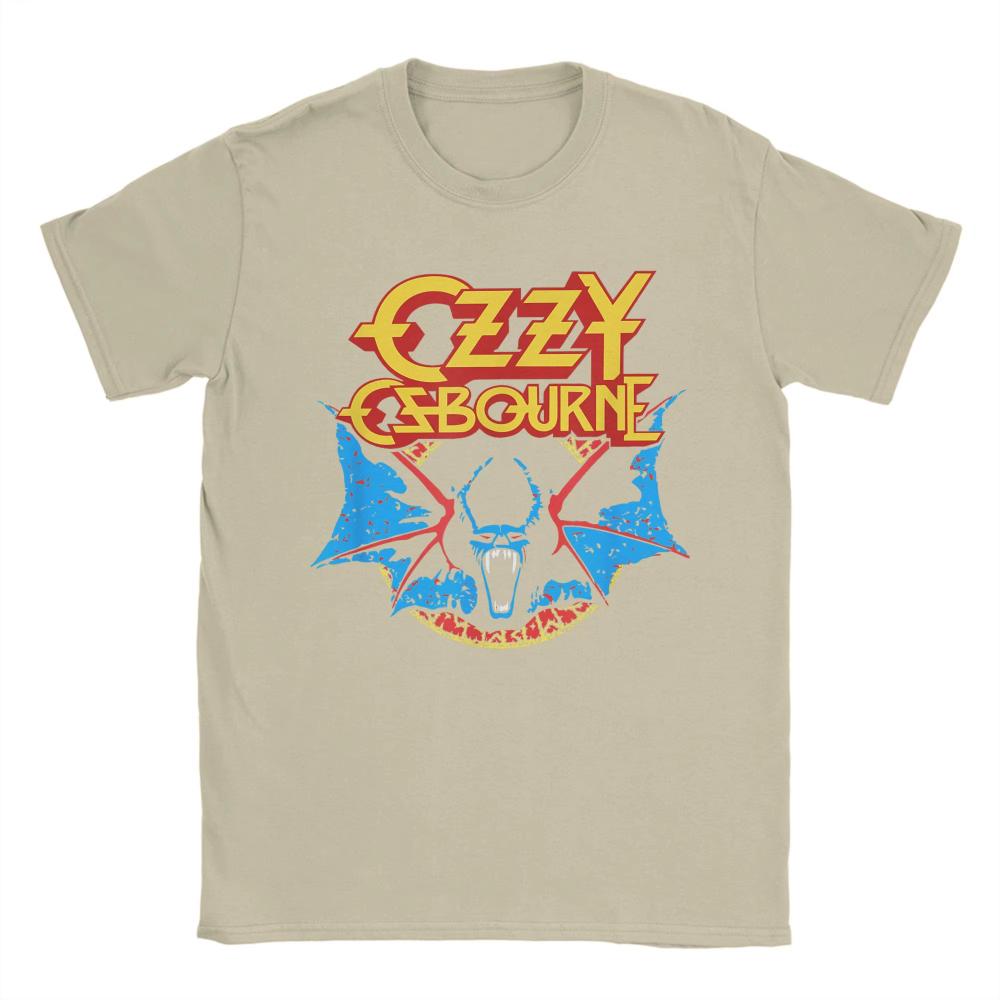 Heavy Metal Rock Ozzy Osbourne Classic Bat Men's T Shirt Hipster Tee Shirt Short Sleeve Crewneck Women T-Shirts Summer Clothing