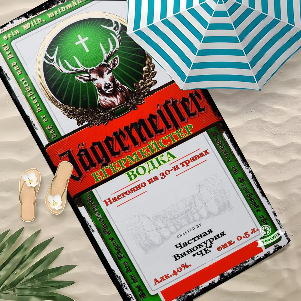 J-Jagermeister Handdoek Polyester Strandlaken Sneldrogend Zandvrij Badhanddoek Voor Zomer Zwembad Reizen Vakantie 100X50CM