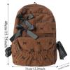 Silk Design Corduroy Bow Backpack Casual Large Capacity Backpack Students School Bag  Daily